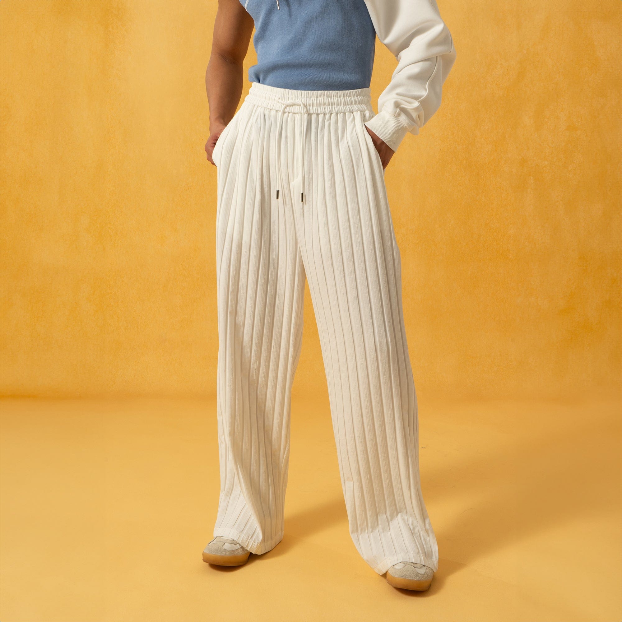 Ribbed Drawstring Lounge Pants