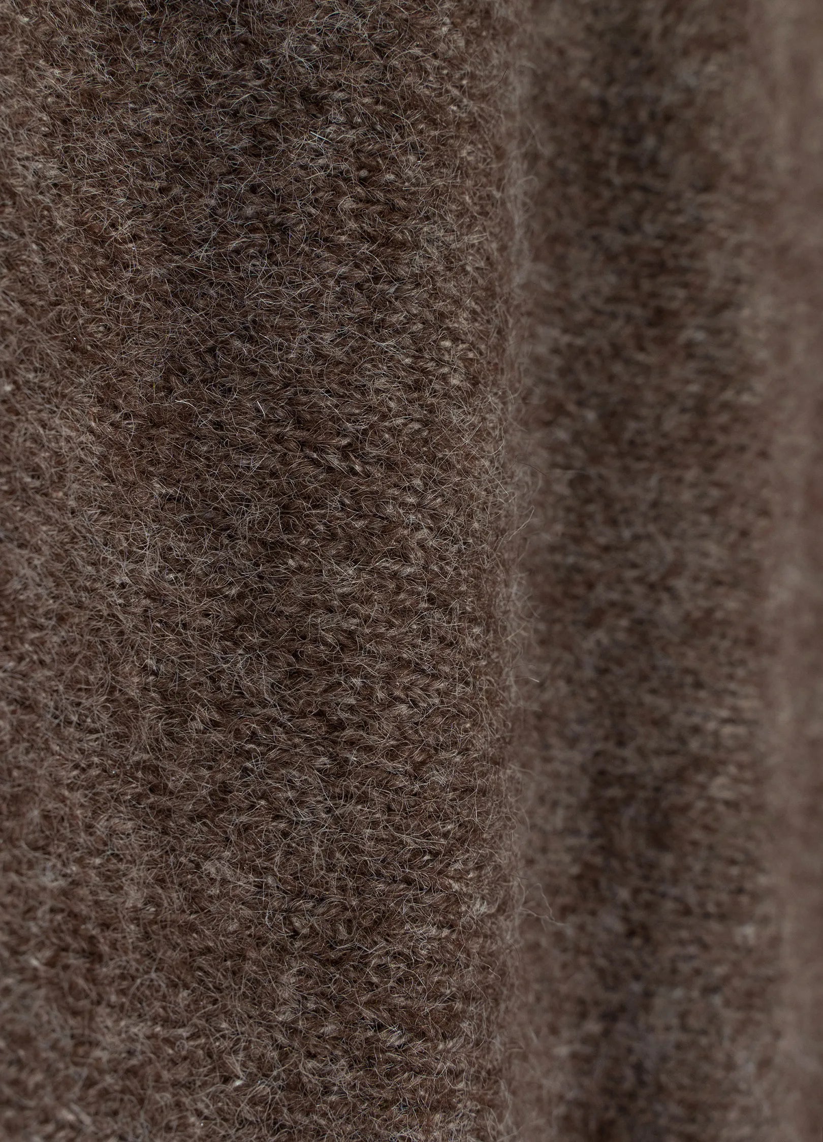 Hooded Button Mohair Cardigan