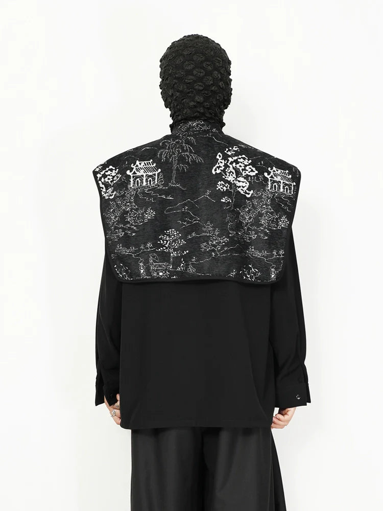 Embroidered Cape Shirt