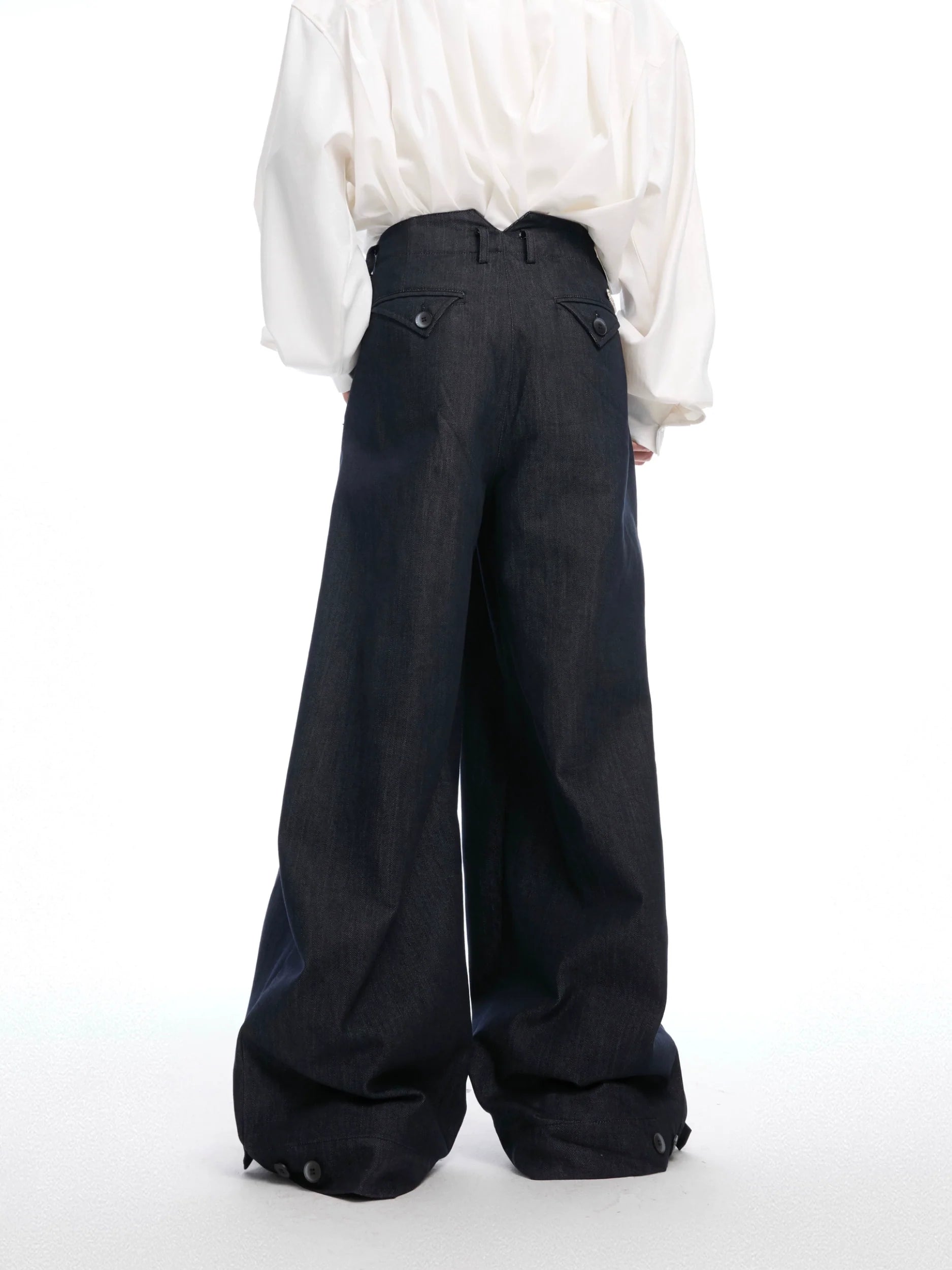 Classic Blue Wide Leg Skater Pants