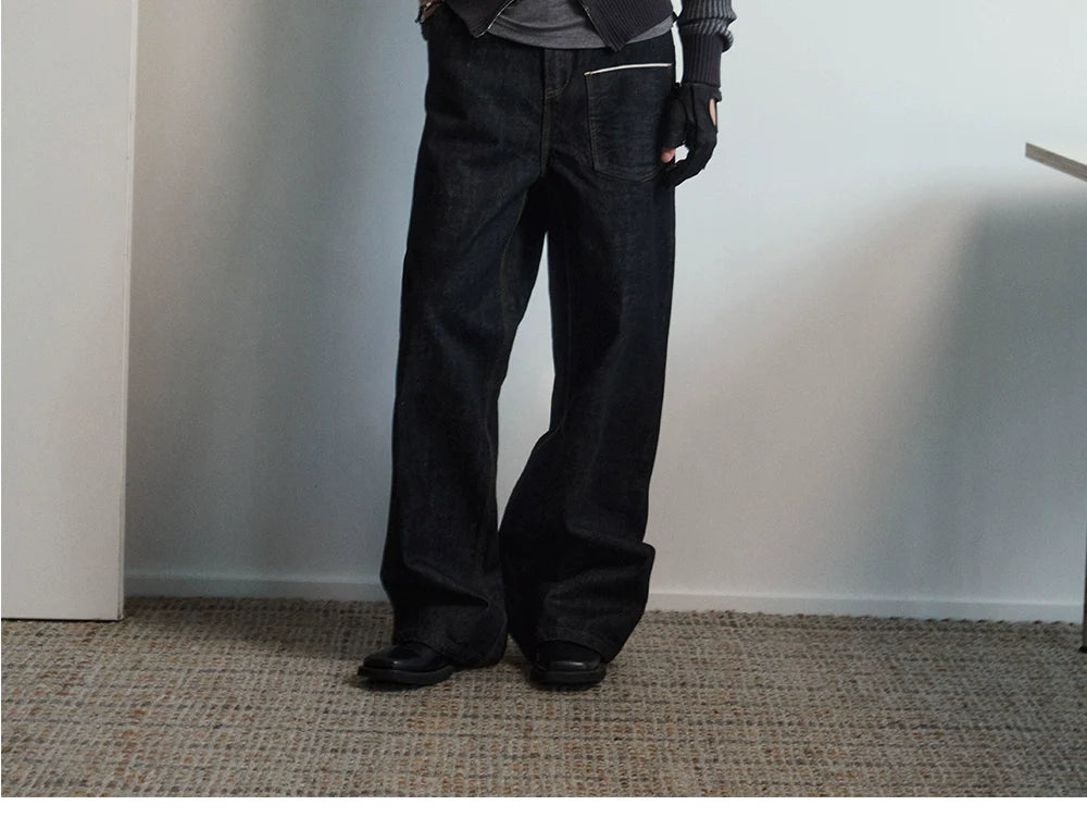 InkForge Wide Utility Jeans