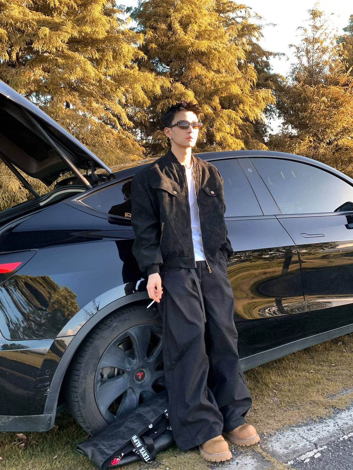 레트로 봄버 재킷