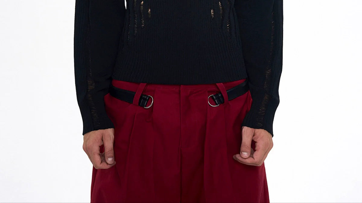 Sheer Panel Ribbed Knit Sweater