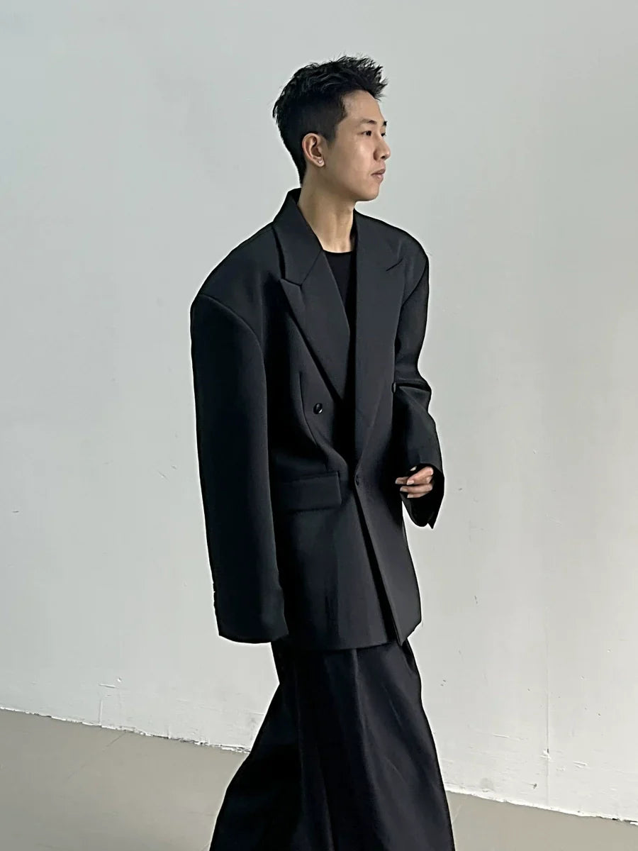 Midnight Frame Oversized Blazer