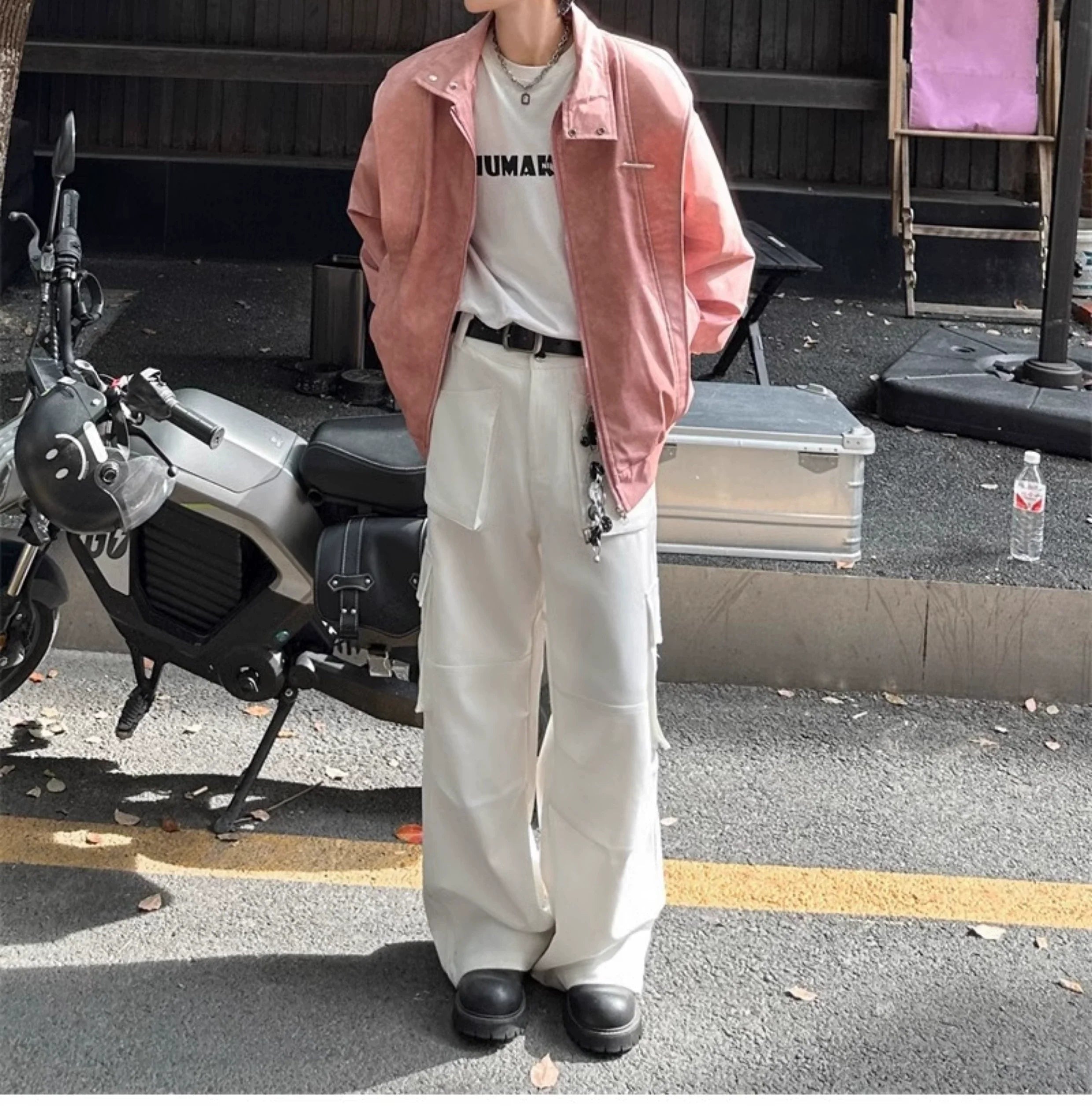 Oversized  Vintage Zip-Up Jacket