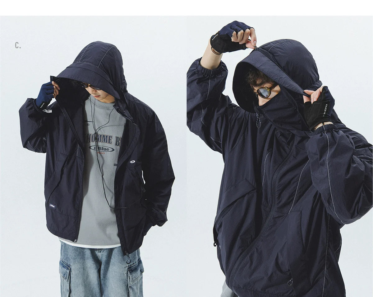 자외선 차단 후드 바람막이