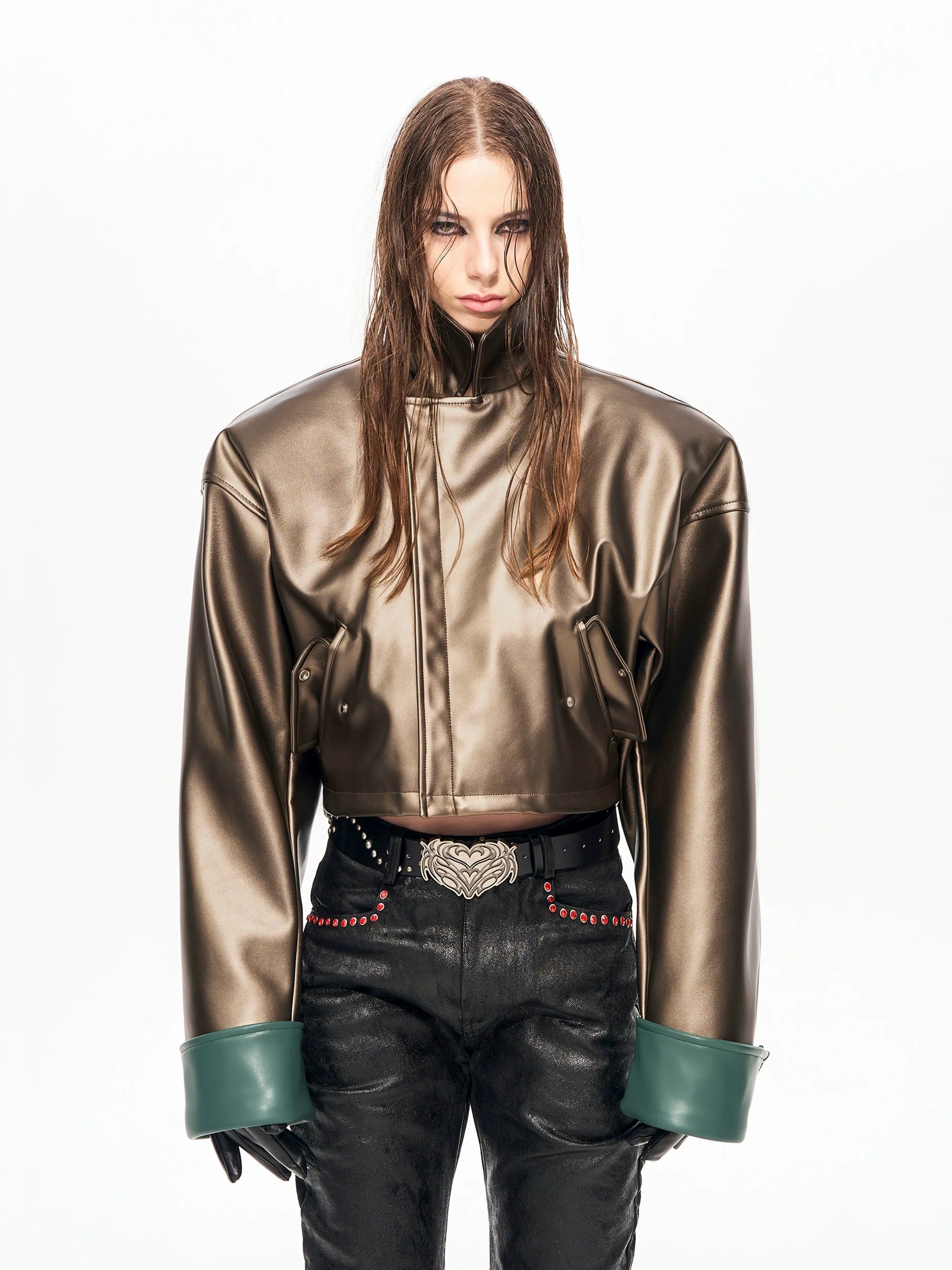 Alloy Cropped Moto Jacket