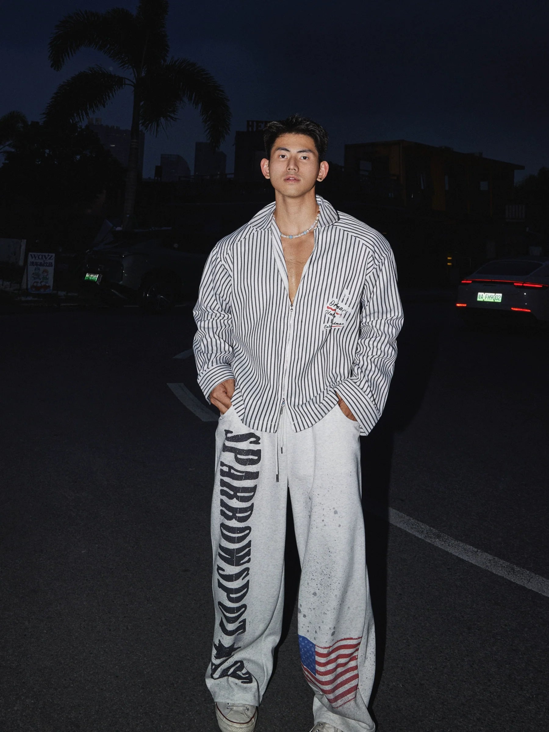 Midnight Rebel Pinstripe Shirt
