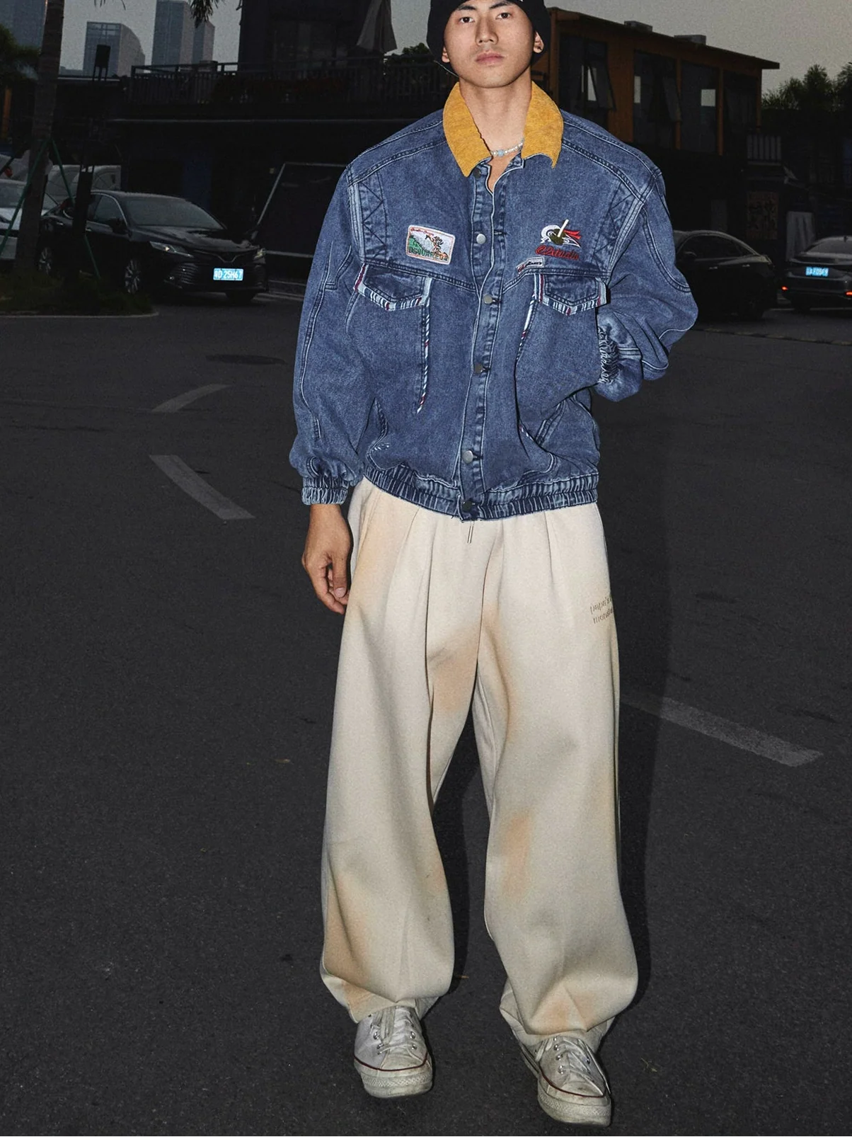 Coastal Route Patchwork Denim Jacket