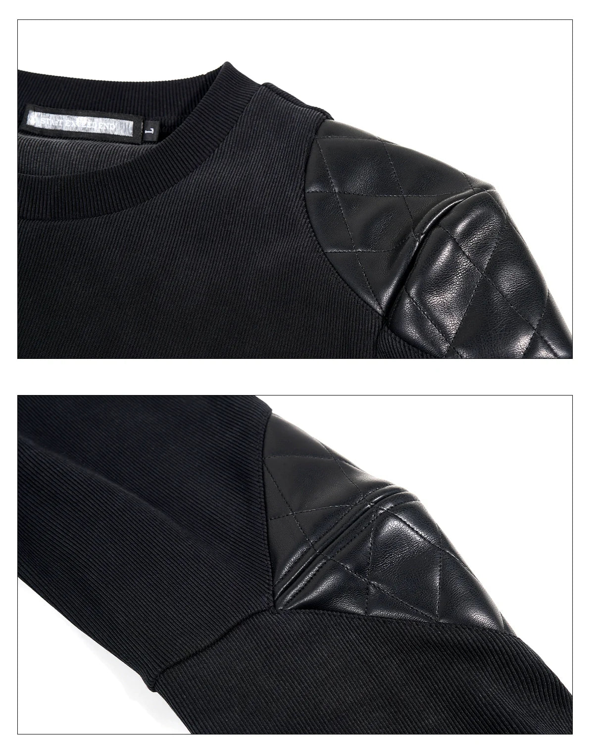 Crimson Armor Patch Knit Sweater