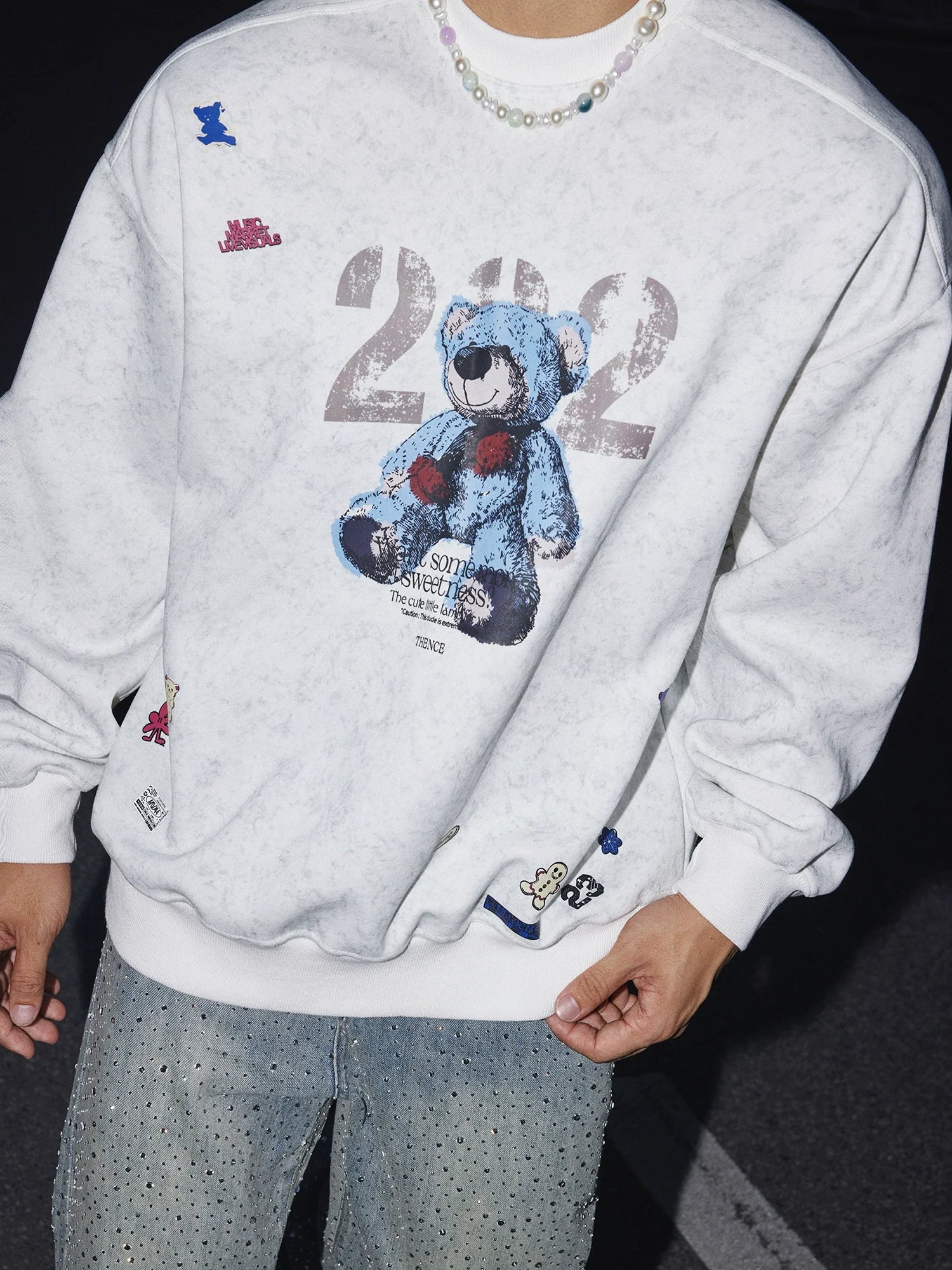 Teddy Bear Graphic Sweatshirt
