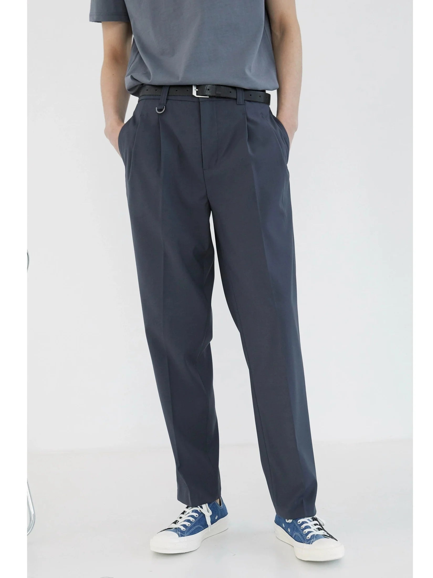 Double-Pleated Comfort Dress Pants
