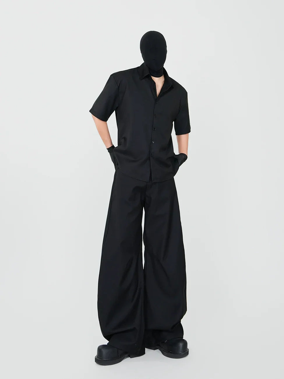 Phantom Noir Shirt and Oversized Wide Leg Setup