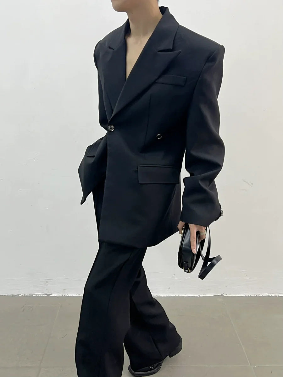 Noir Vanguard Double Breasted Blazer