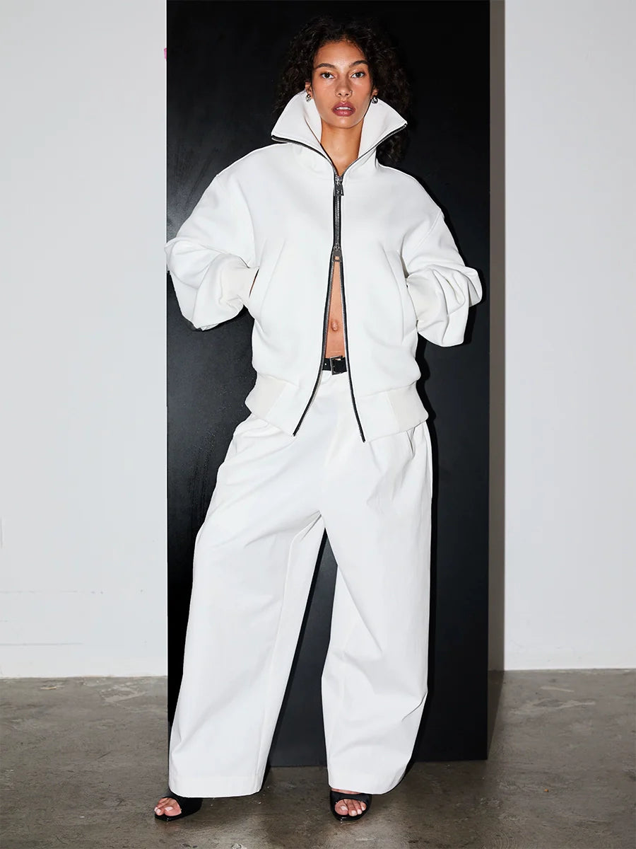 CollarRamp High-Neck Zip Bomber