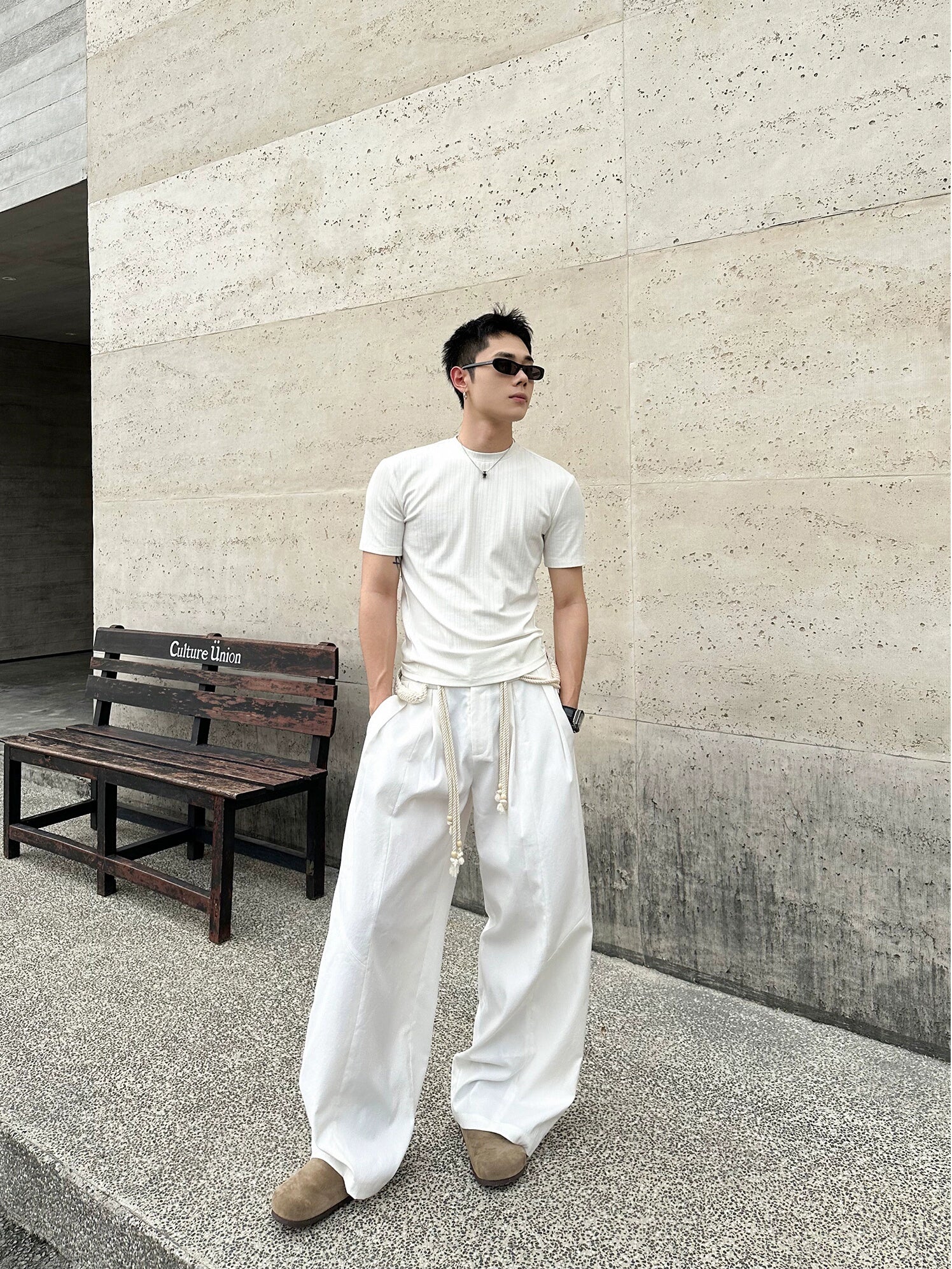 Tassel Rope Wide Leg Pants