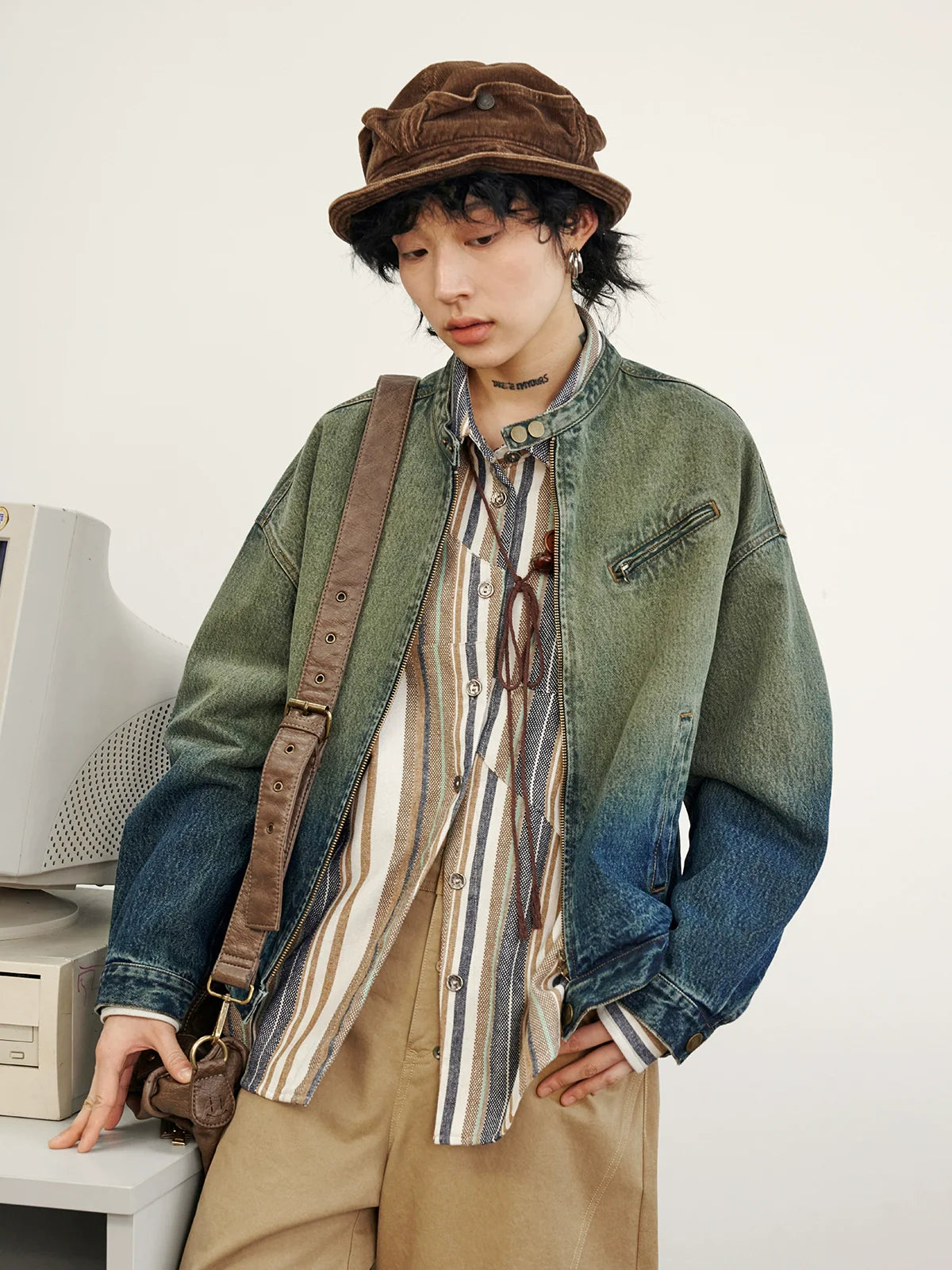 Octopusme Gradient Denim Jacket