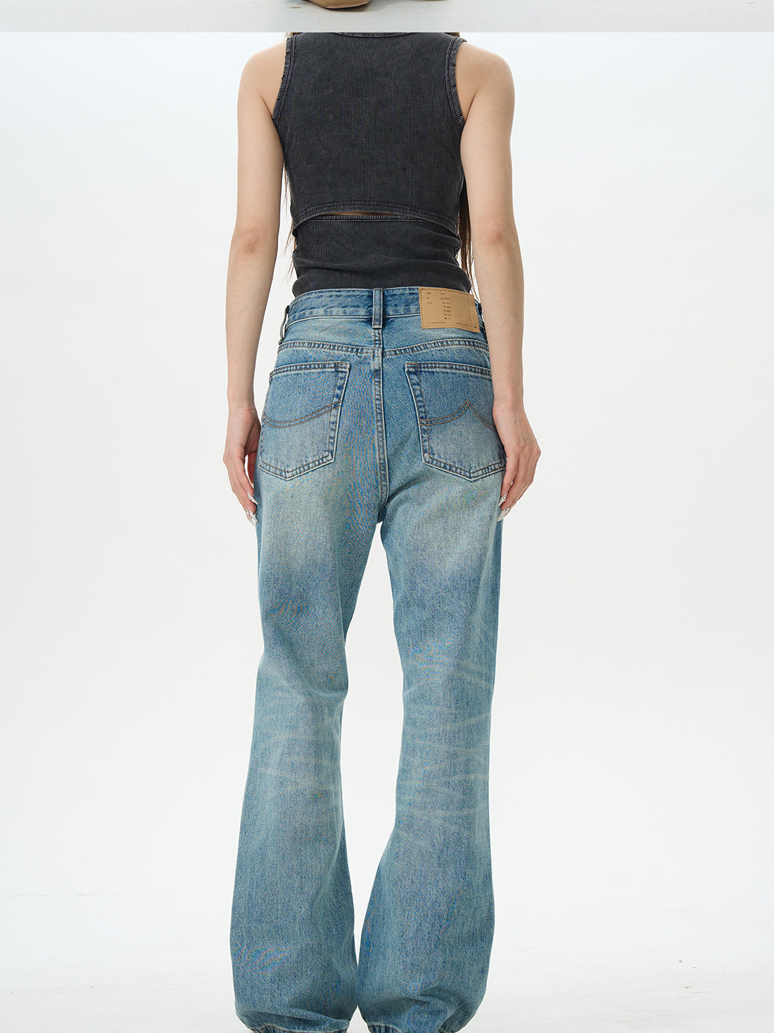 Classic Light Wash Flare Jeans
