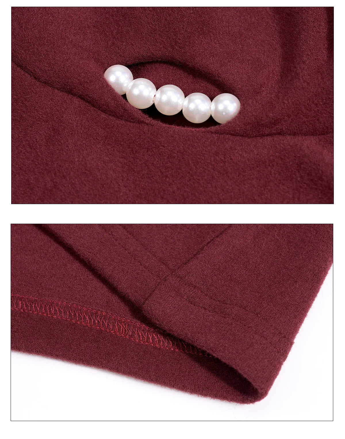 Midnight Pearl Accent Turtleneck