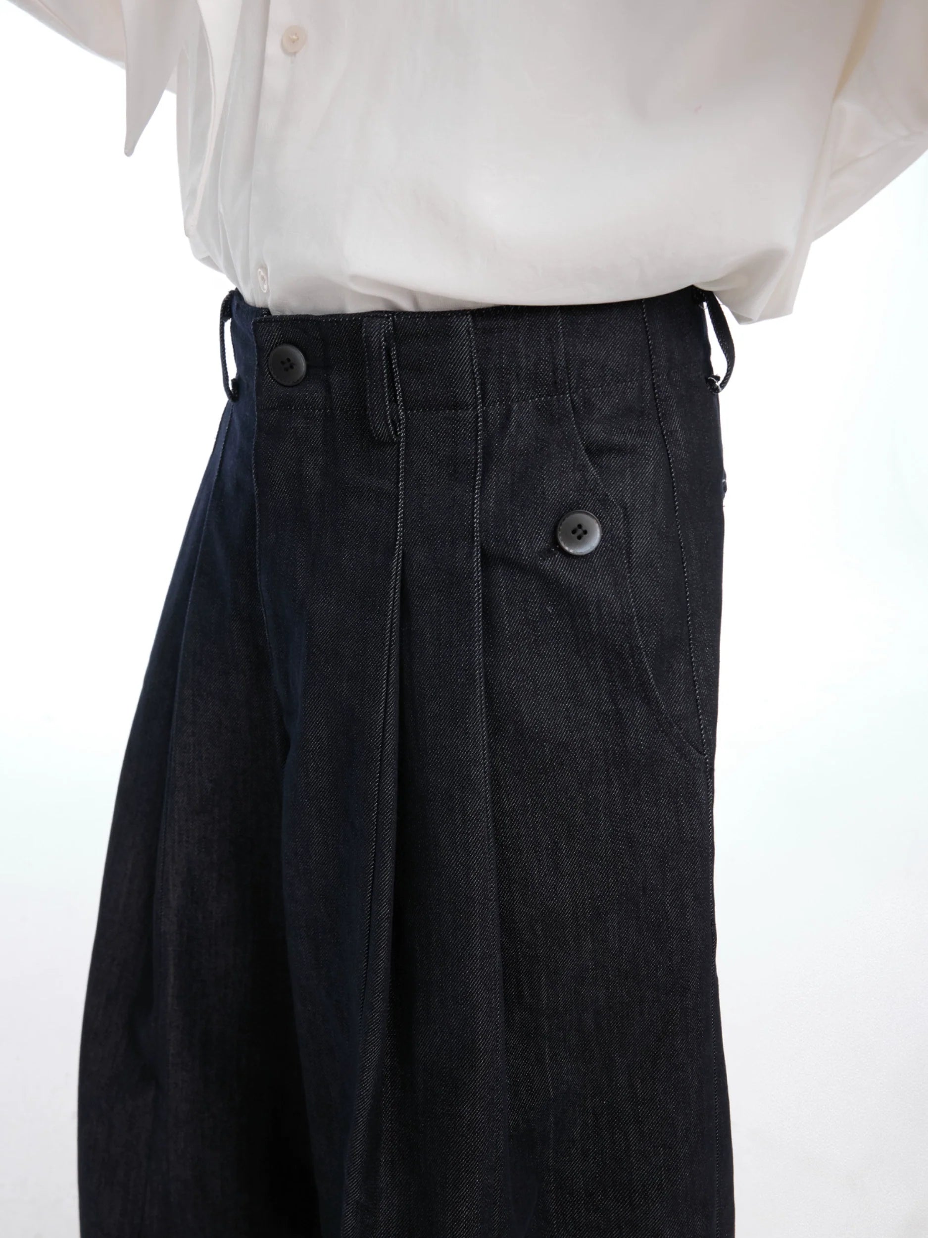 Classic Blue Wide Leg Skater Pants