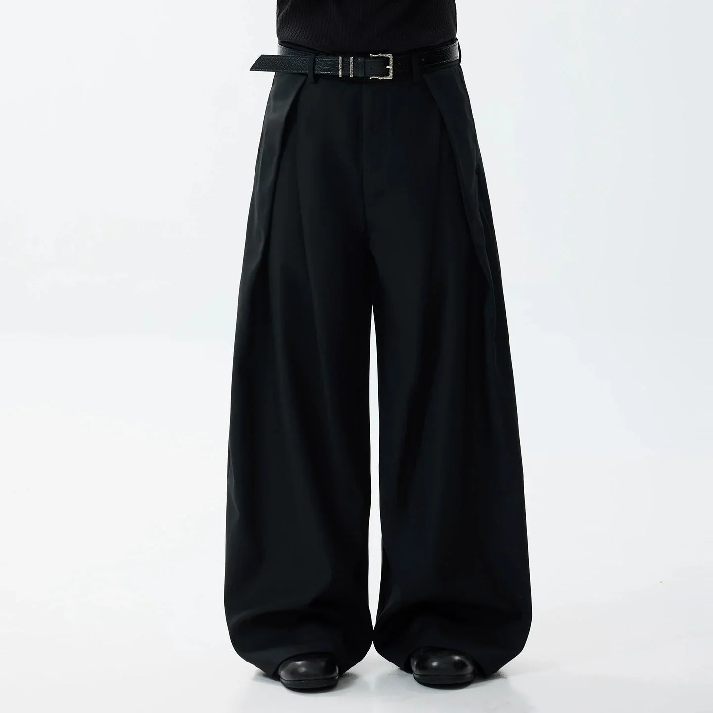 Graphite Drape Luxe Trousers