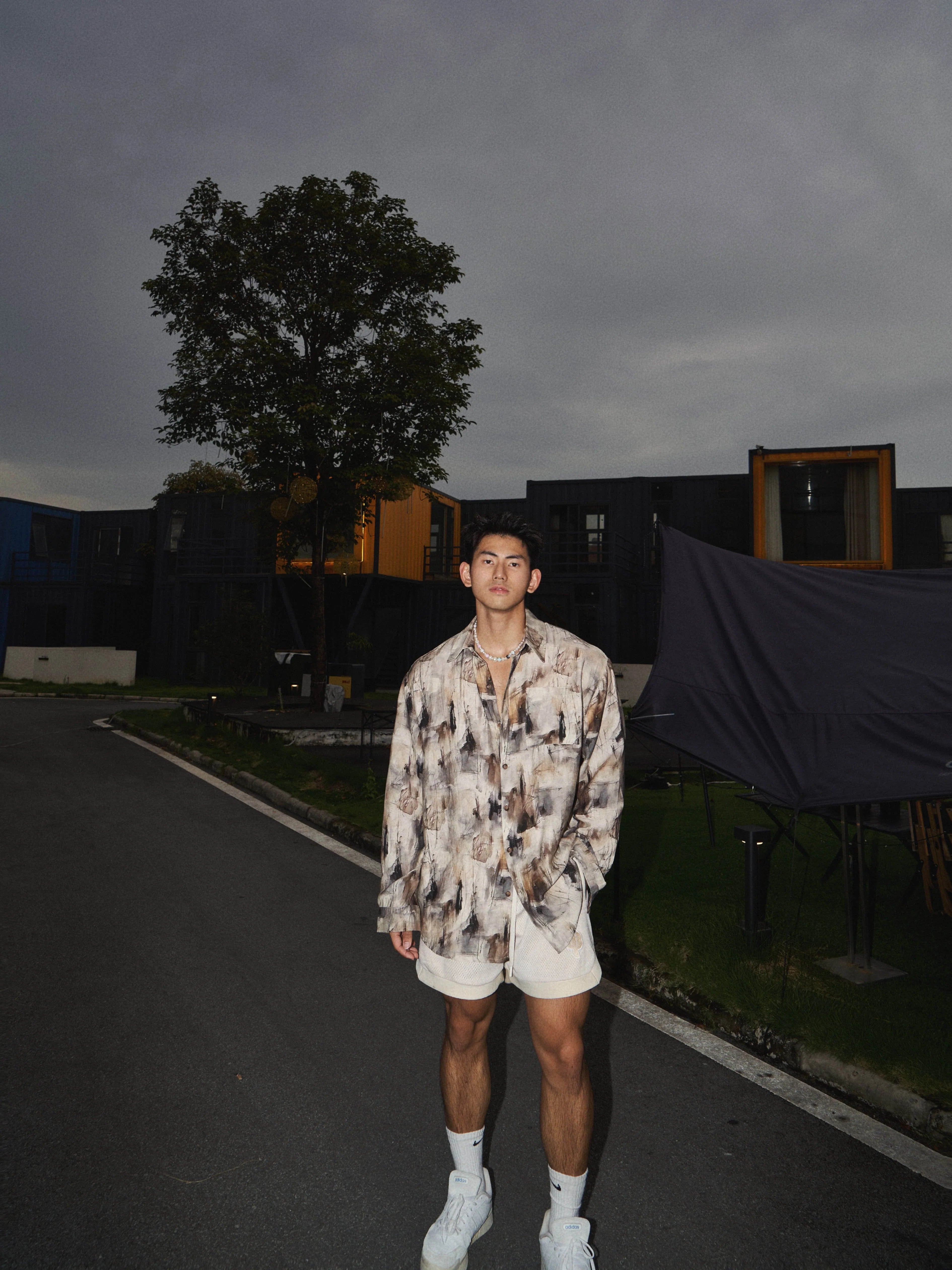 Abstract Paint Long Sleeve Shirt