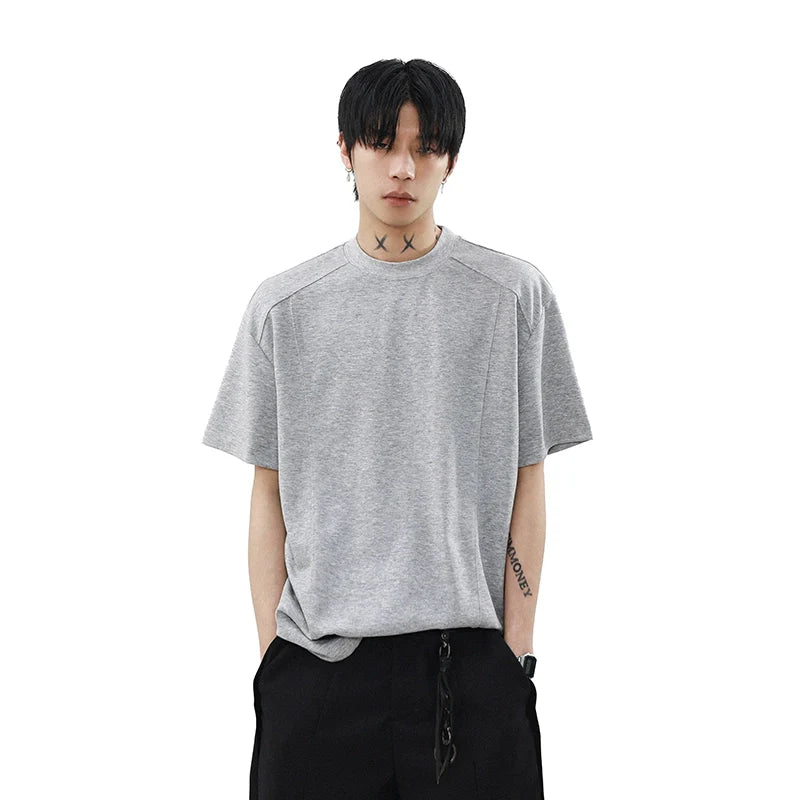 シルバーライン シームディテール リラックスTシャツ