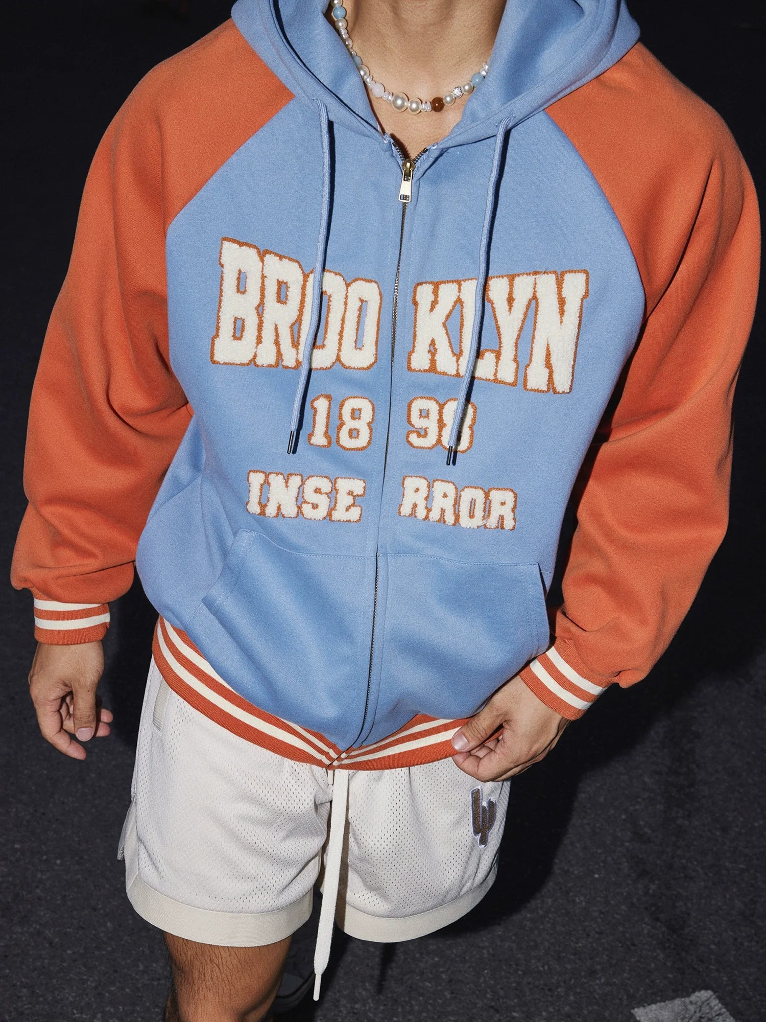 Brooklyn Colorblock Zip Hoodie