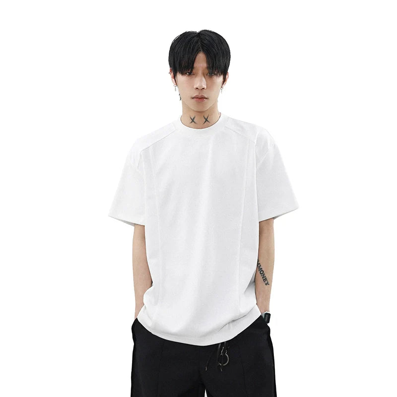 シルバーライン シームディテール リラックスTシャツ