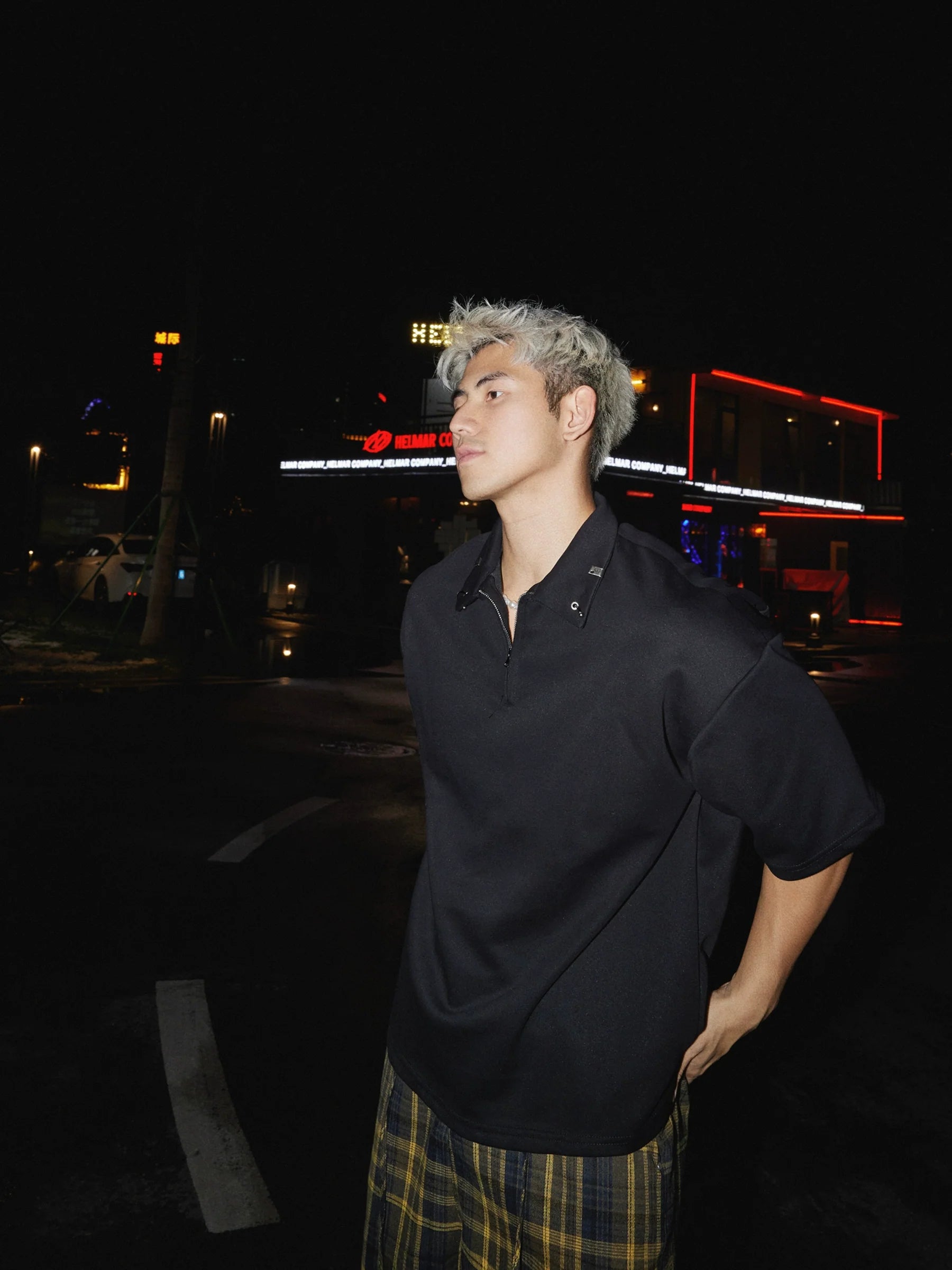 Oversized Quarter Zip Shirt