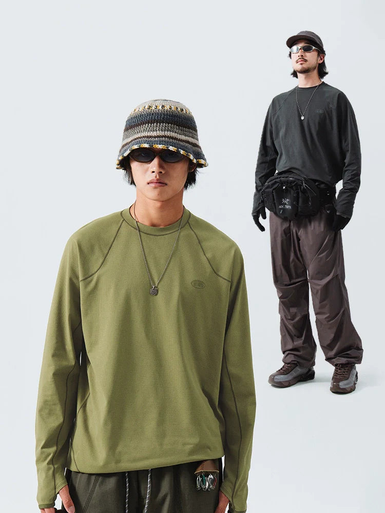 Textured Crewneck Performance Sweatshirt