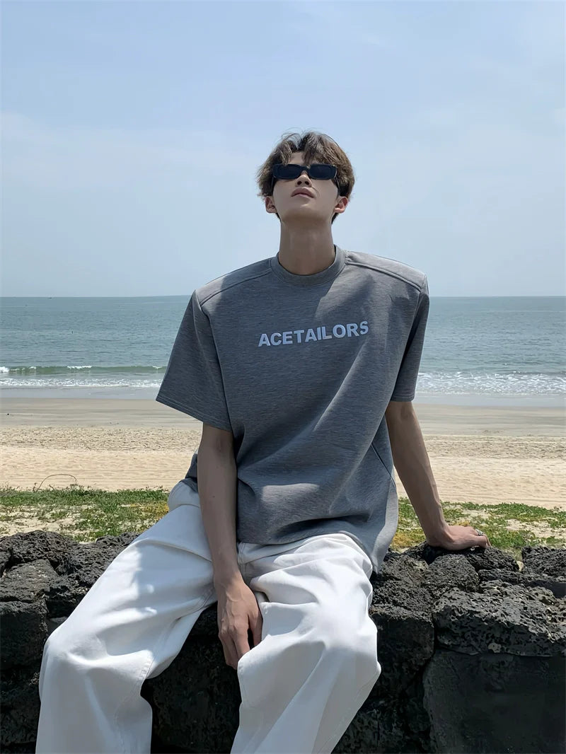 오버사이즈 로고 티셔츠