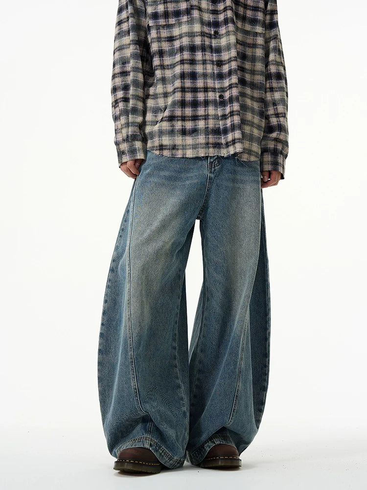 Ultra Wide-Leg Balloon Jeans