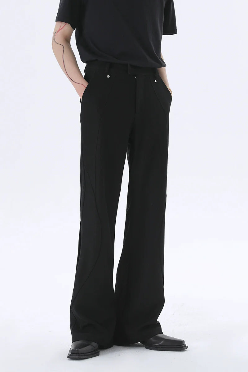 Black Wide-Leg Trousers