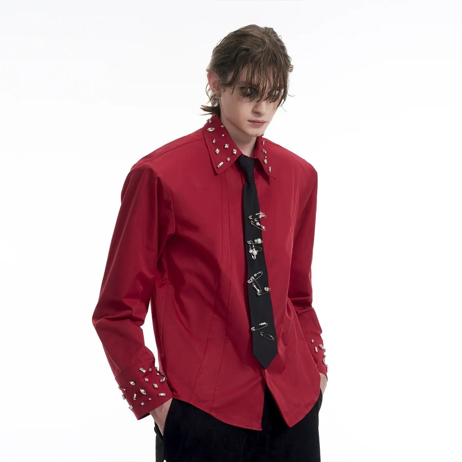 Crystal Collar Shirt