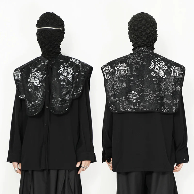 Embroidered Cape Shirt