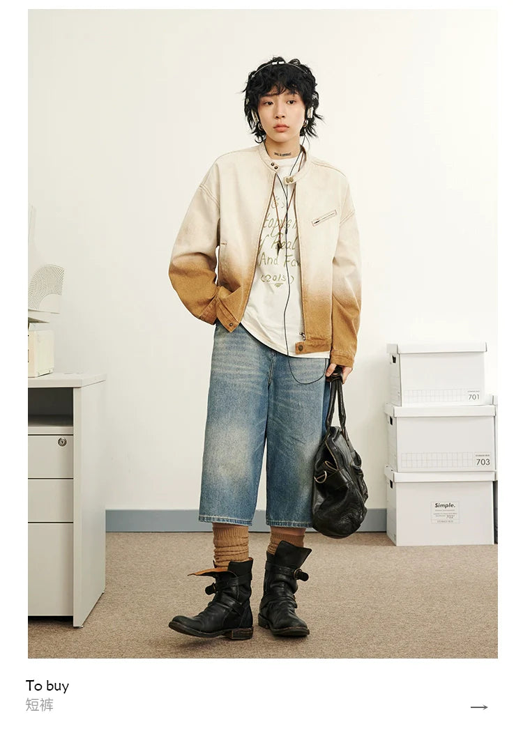 Octopusme Gradient Denim Jacket