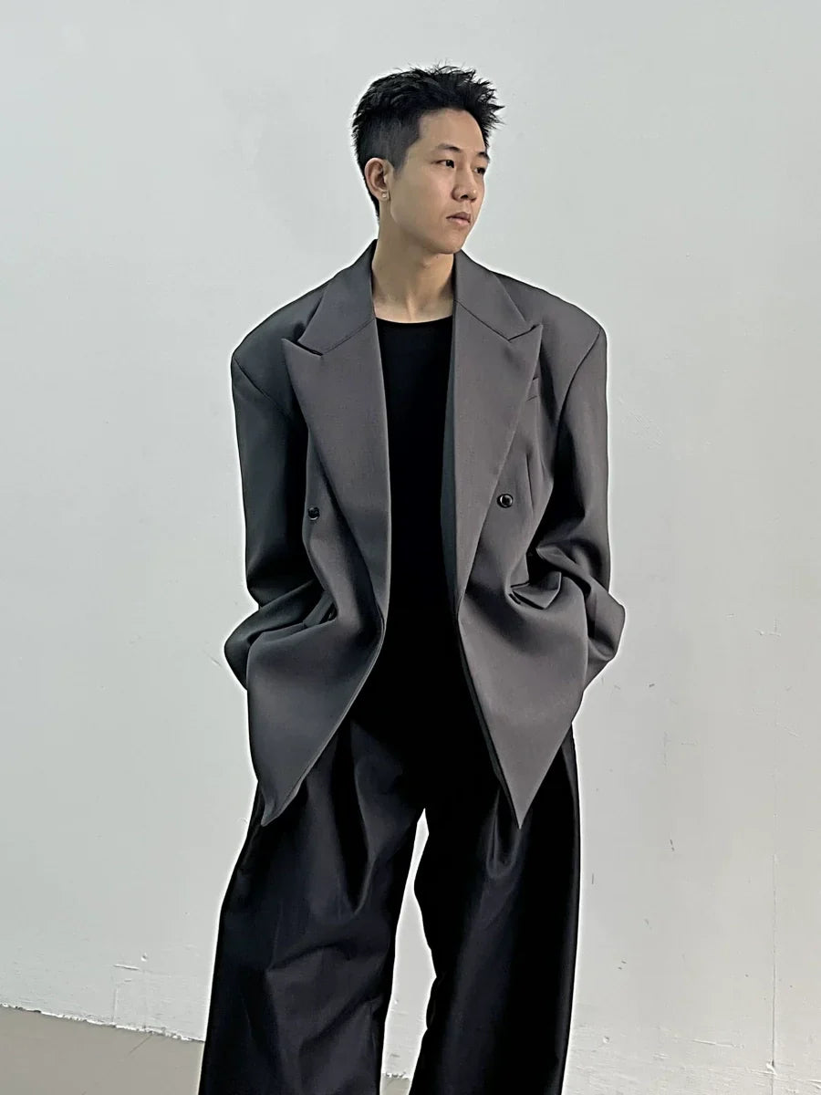 Midnight Frame Oversized Blazer