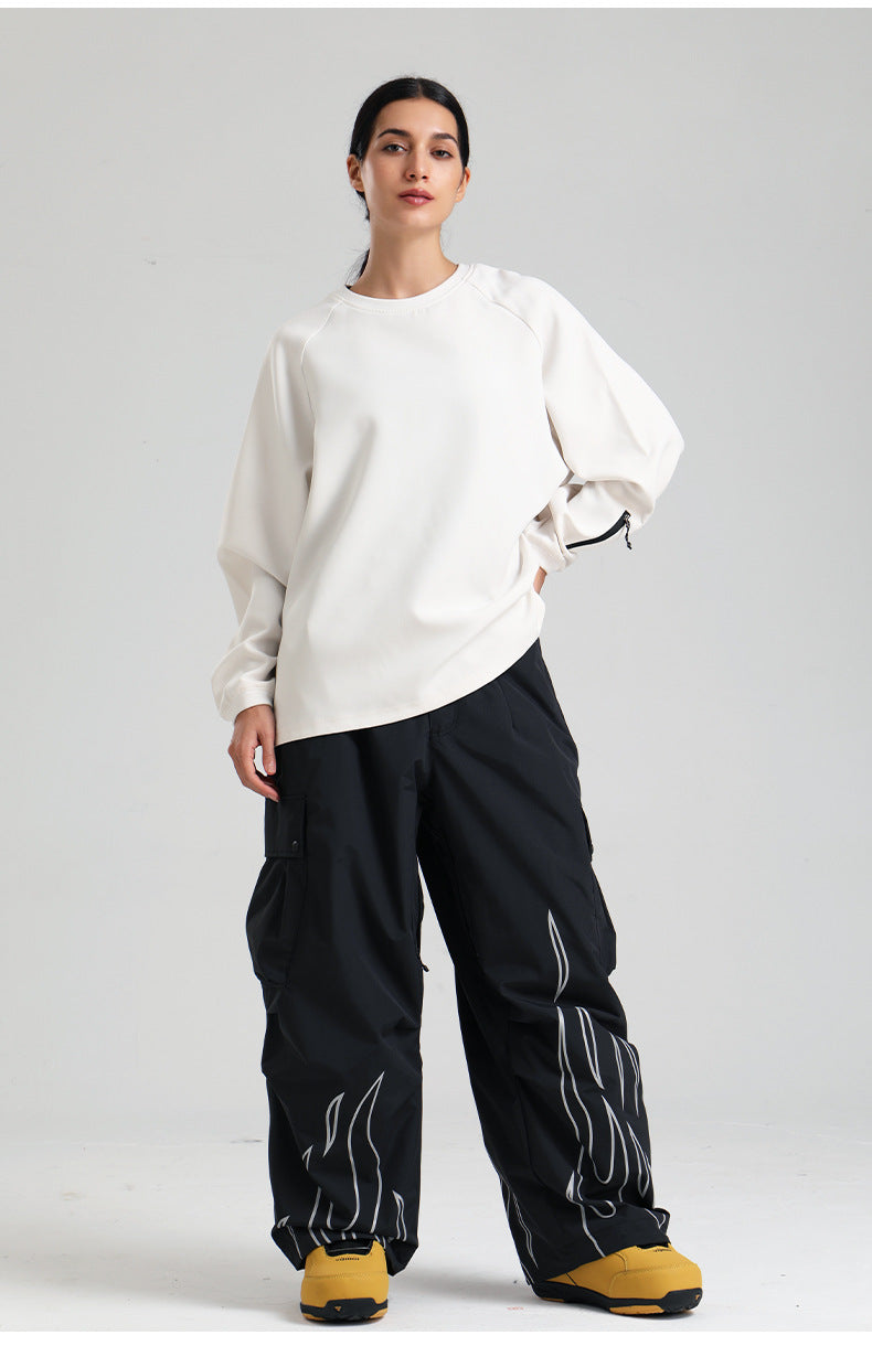 FlareTrace 반사 카고 스노우 팬츠