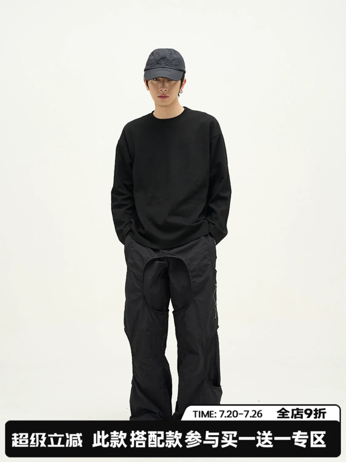 Long-Sleeve Crew Neck T-Shirt