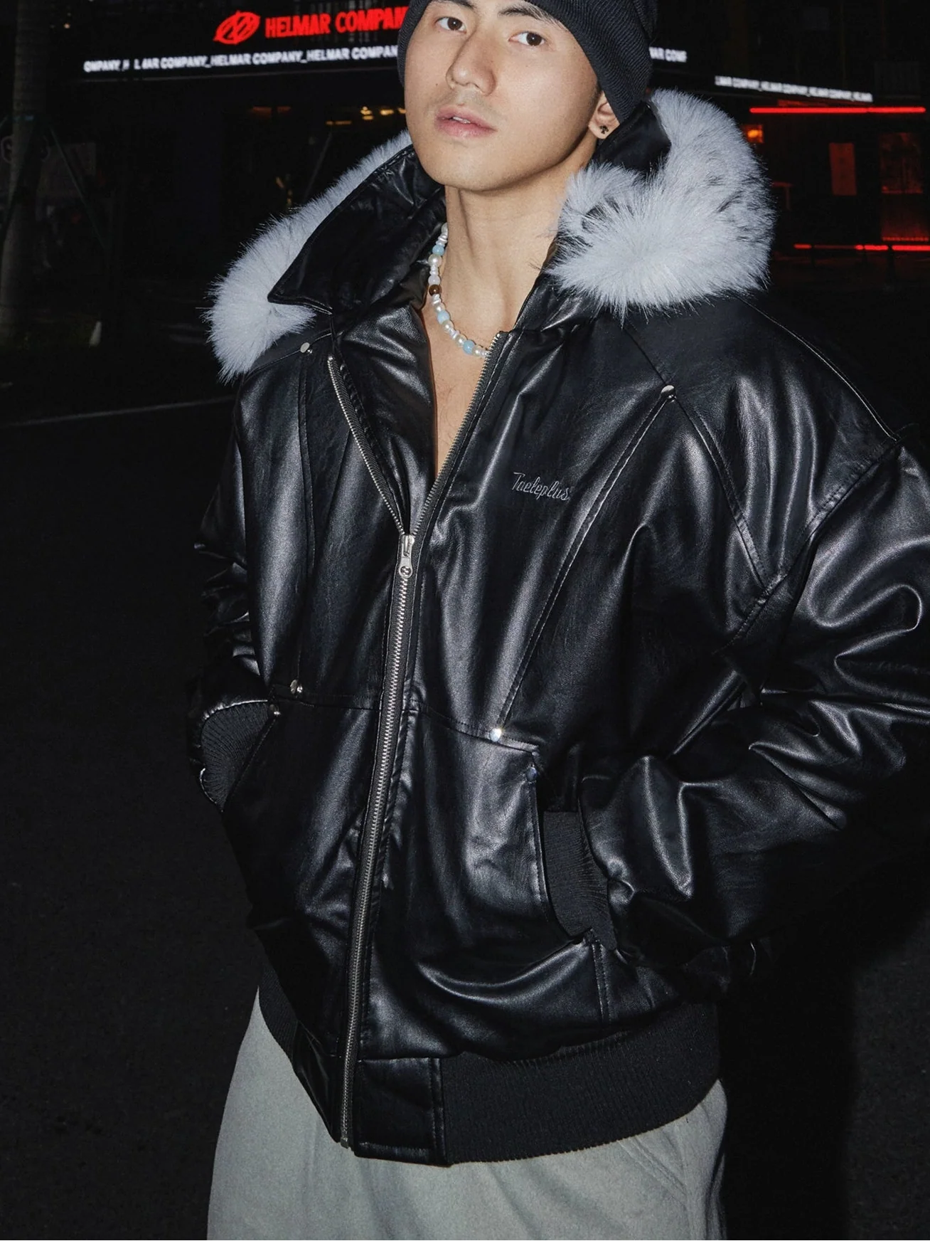 Frostline Midnight Aviator Jacket