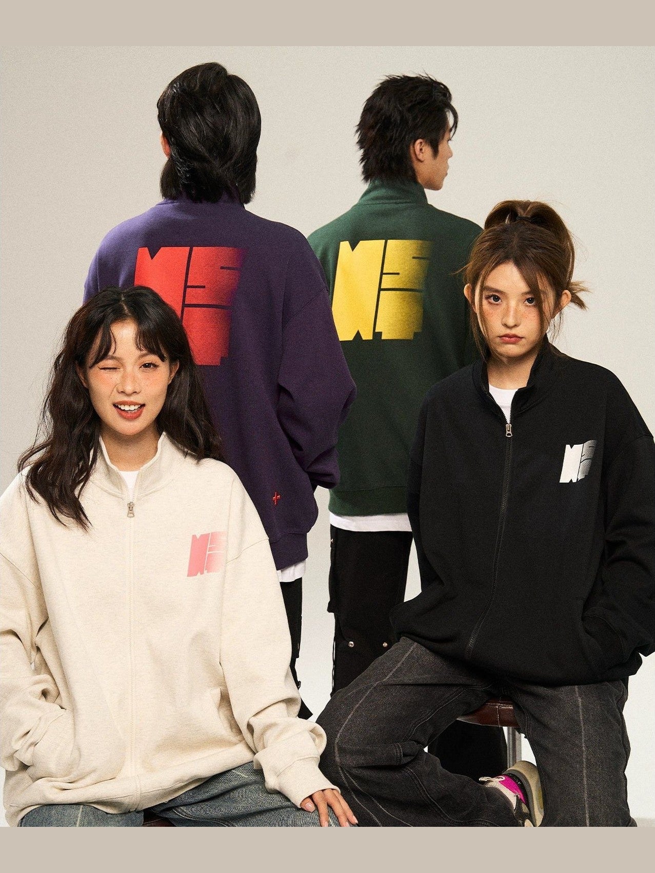 Subtle Fade Hoodie with Logo - chiclara