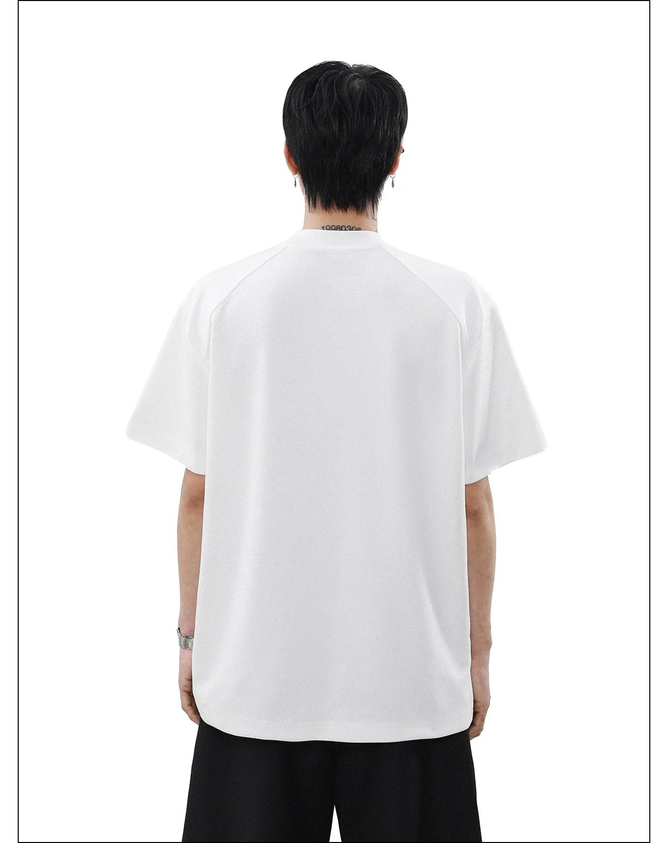 シルバーライン シームディテール リラックスTシャツ