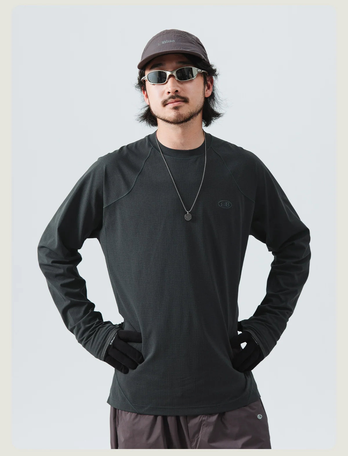 Textured Crewneck Performance Sweatshirt