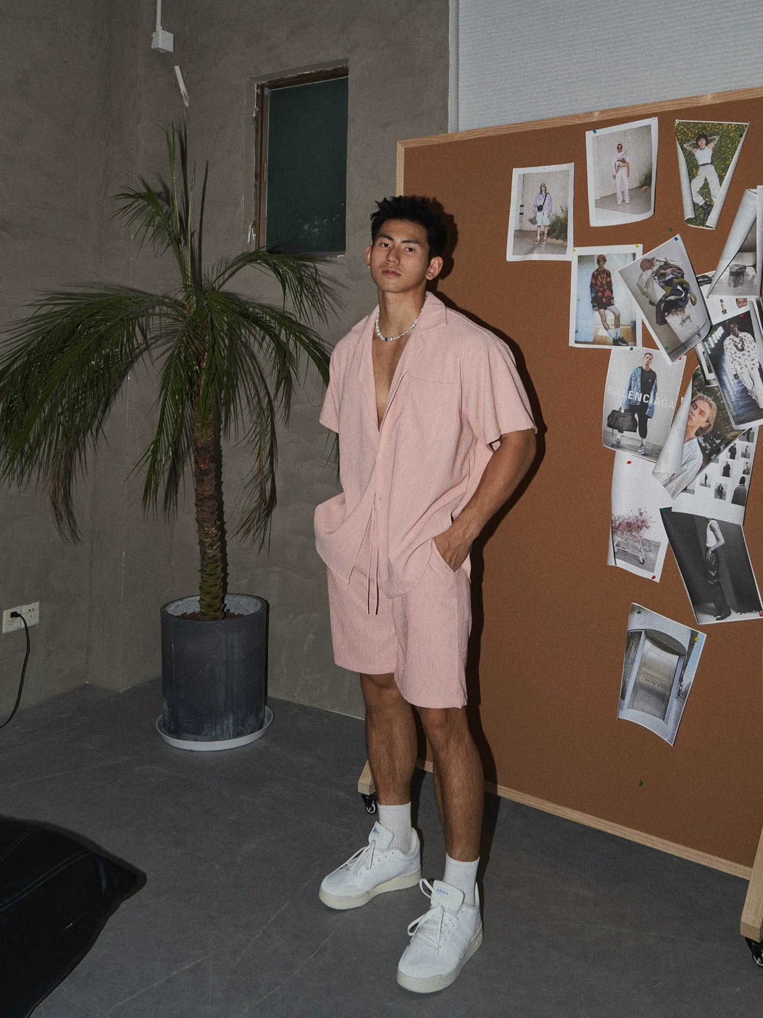 White Linen Two-Piece Set