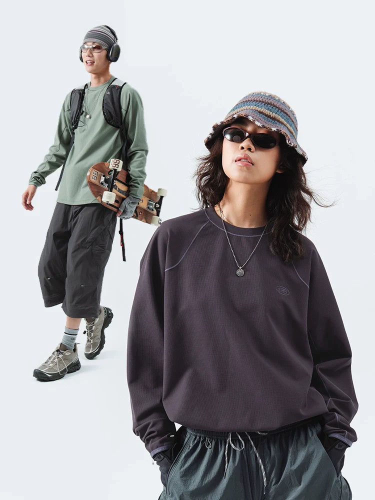 Textured Crewneck Performance Sweatshirt