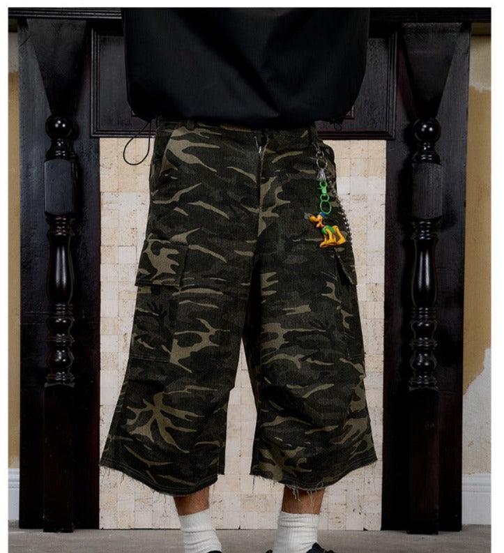 Multi-Pocket Camouflage Pants - chiclara