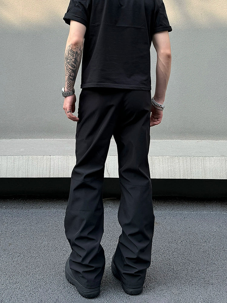 Cipher Jet Black Zip-Pocket Utility Trousers