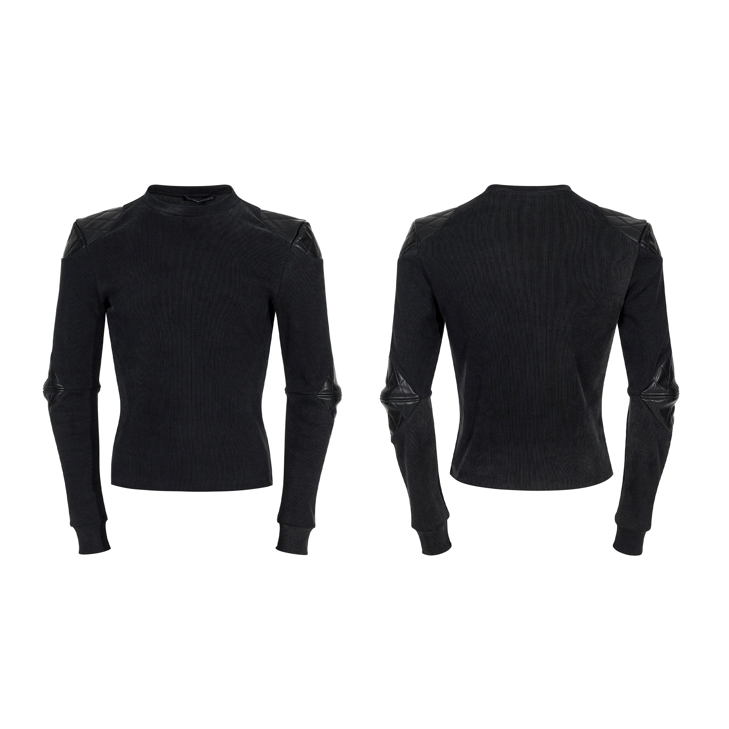 Crimson Armor Patch Knit Sweater