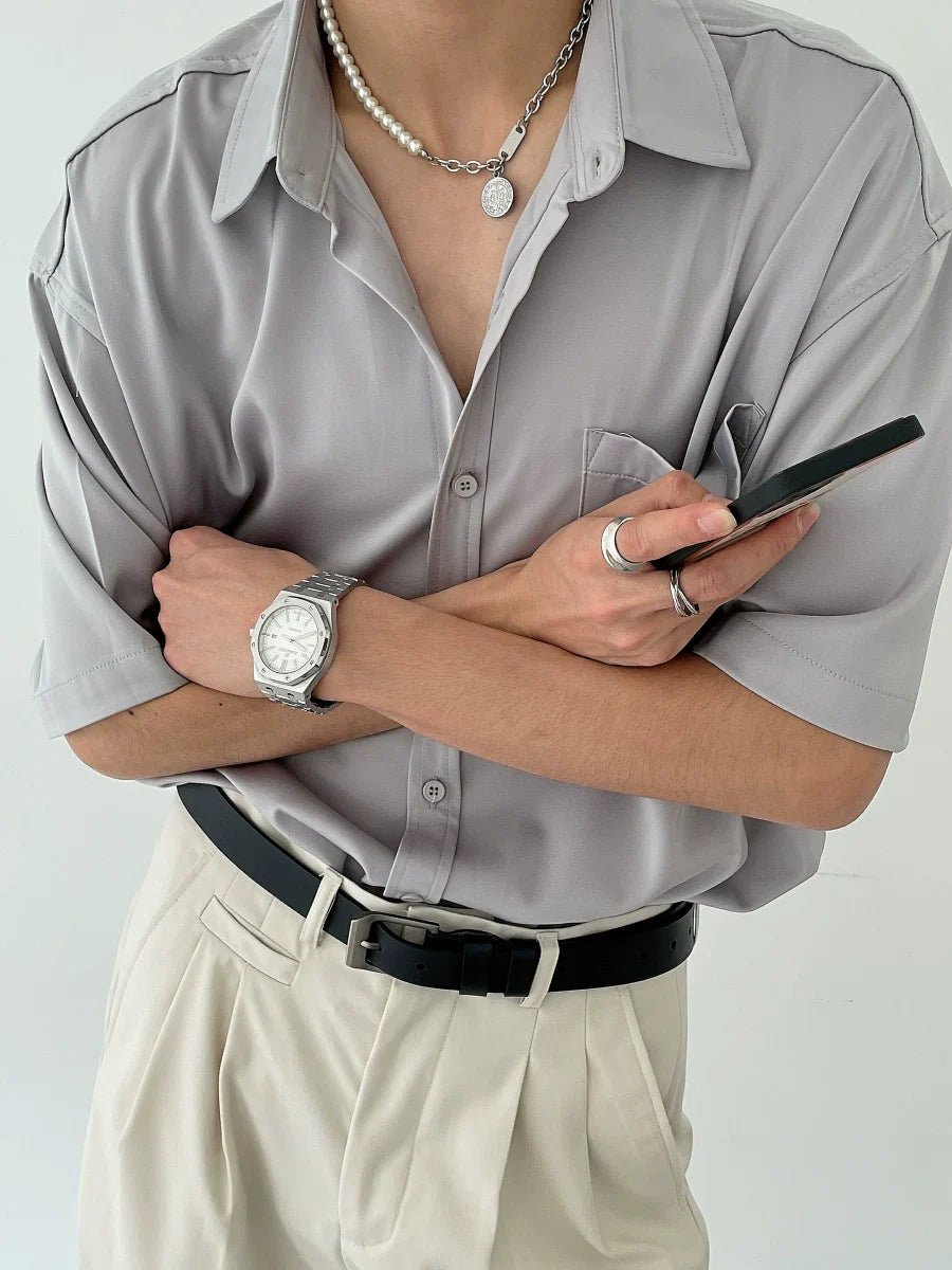 Sterling Mist Boxy Shirt